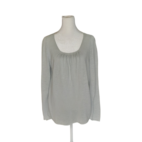 Eileen Fisher Linen top. Light Green Color. Size M - Picture 8 of 8